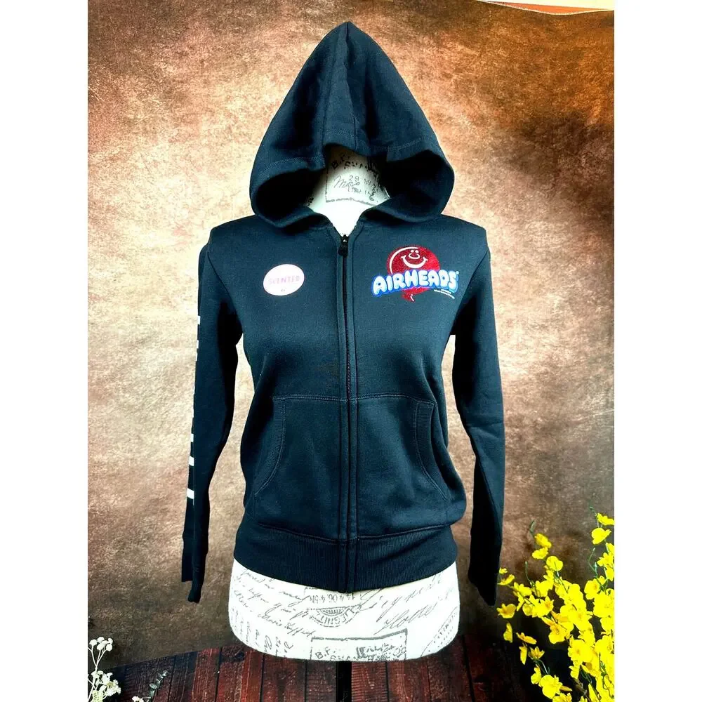 Justice Candy Graphic Zip-Up Hoodie - Girls Size M (10)